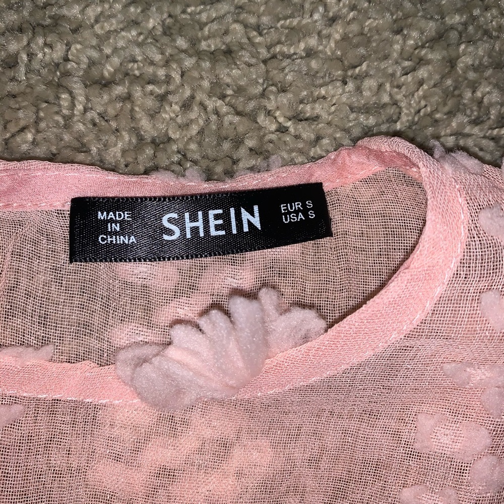 Sheer pink blouse - Picture 3 of 4